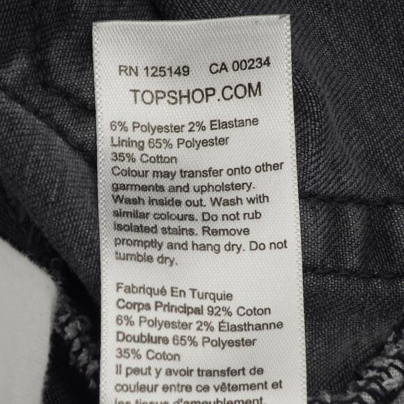 Topshop Jeans Womens 2 Gray Ankle Skinny Distressed Jamie - Picture 9 of 14